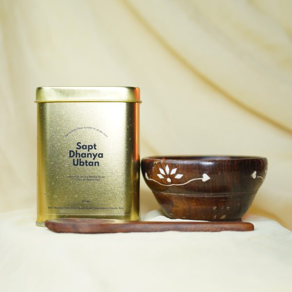 Sapt Dhanya Ubtan (200 GM) with Bowl & Spoon