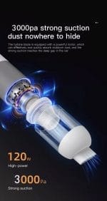 Portable 4000Pa Car Vacuum Cleaner with HEPA Filter - Image 10