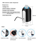 Small Portable USB Rechargeable Water Dispenser Pump | 1200mAh - Image 4