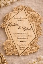 Personalized Wooden Wedding Invitation Card (Pre-Paid Order Only) - Image 3