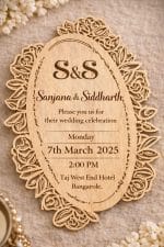 Personalized Wooden Wedding Invitation Card (Pre-Paid Order Only) - Image 7